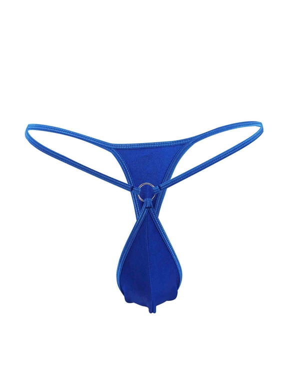 Mens Underwear, Sexy Mini Men's Thong Personality Hoop Fashion Low Waist T Pants Swimsuit Underwear Clearance