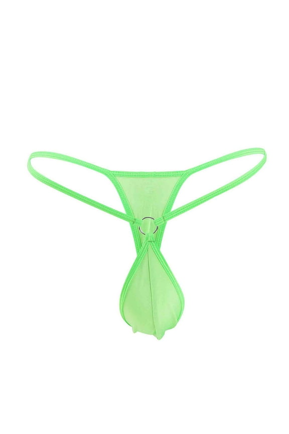 Mens Underwear, Sexy Mini Men's Thong Personality Hoop Fashion Low Waist T Pants Swimsuit Underwear Clearance