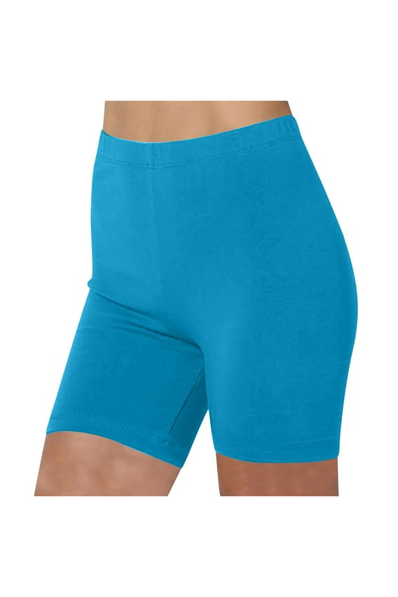 Plus Size Workout Shorts for Women, Women Stretch High Waist Yoga Pants, Capri Leggings Knee Length, Elastic Athletic Yoga Shorts, Fitness Running Shorts Biker Shorts 2XL