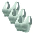 thumbnail image 1 of Ohufall Sports Bras for Women Clearance, 3-Pack Women Sexy Top Bra Wire Free Underwears Base Vest Style Sports Lingerie, 1 of 8
