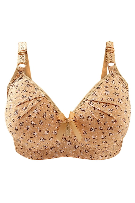 Wirefree Bras for Women ,Plus Size Adjustable Shoulder Straps Lace Bra Wirefreee Extra-Elastic Bra Active Yoga Sports Bras 42B/C-44B/C, Summer