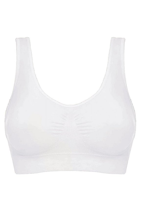 Women's Wirefree Seamless Sports Bra A Beautiful Back Comfortable Solid Breathable Bra, Summer Saveings Clearance