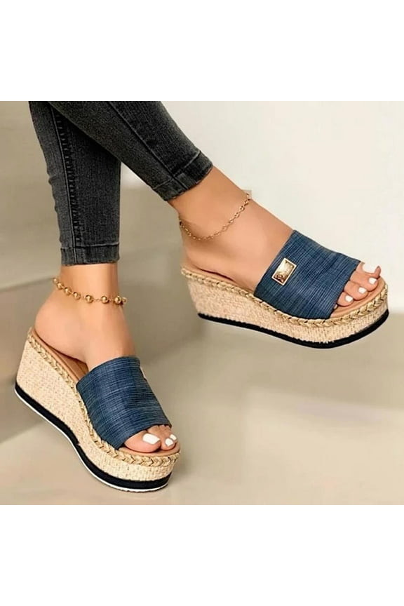 Womens Sandals Flip Flops for Women, Womens Orthotic Flip Flops Plantar Fasciitis Sandals For Flat Feet with Arch Support Comfortable Walking Wedge Sandals