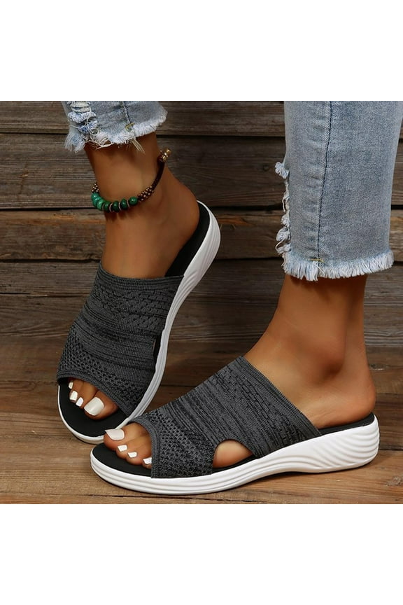 Womens Sandals Flip Flops for Women with Arch Support Cushion New Style Casual Women's Sandals And Slippers With Flat Bottom For Outdoor