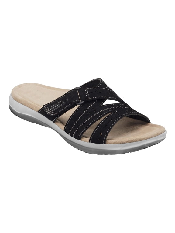 Womens Sandals Flip Flops for Women with Arch Support Cushion Women Shoes Solid Color Hollowed Flat Low-heeled Sandals Fashion Casual Slippers