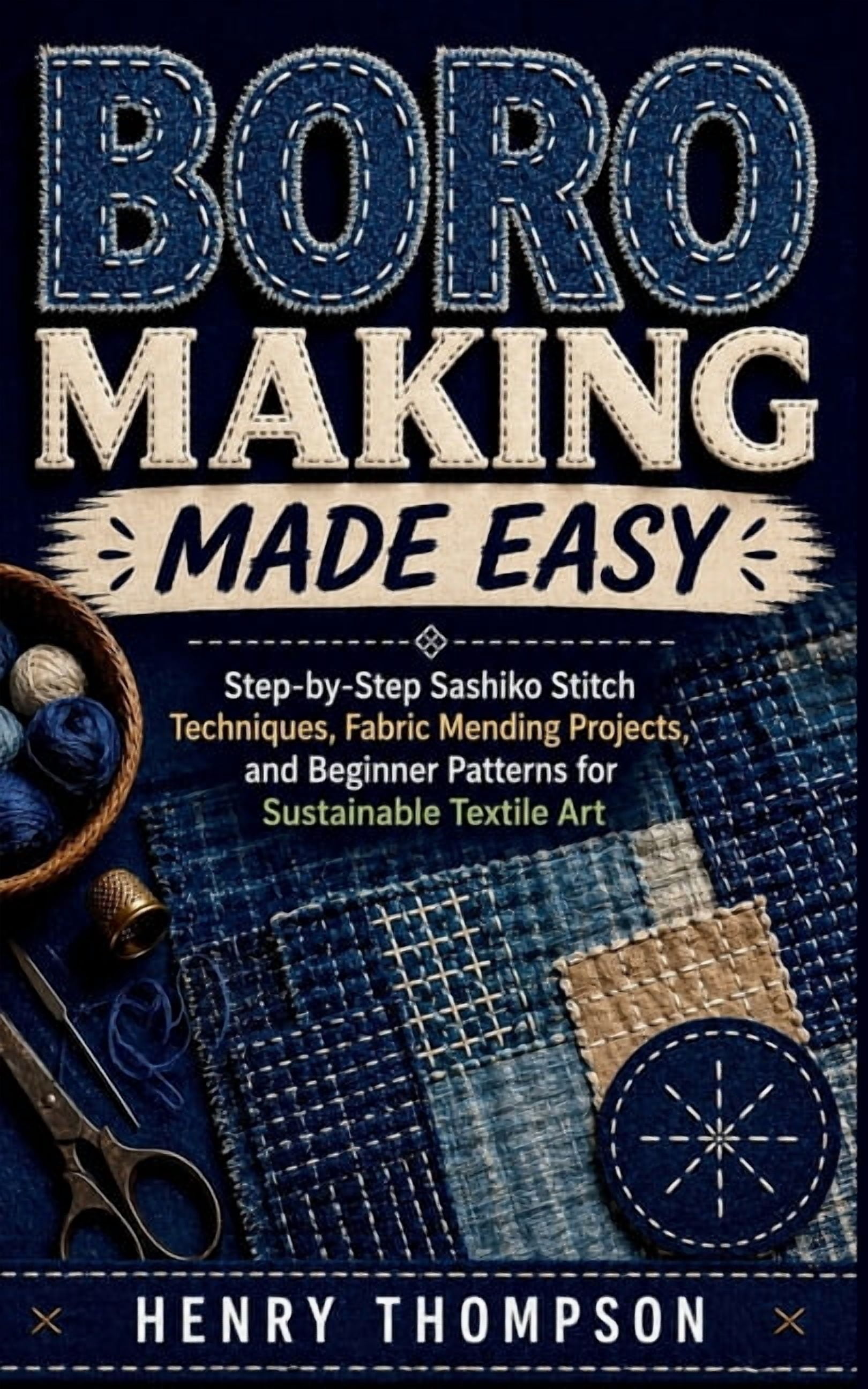 Boro Making Made Easy: Step-by-Step Sashiko Stitch Techniques, Fabric Mending Projects, and Beginner Patterns for Sustai, (Paperback)
