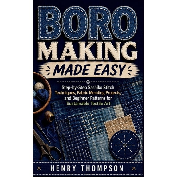Boro Making Made Easy: Step-by-Step Sashiko Stitch Techniques, Fabric Mending Projects, and Beginner Patterns for Sustai, (Paperback)