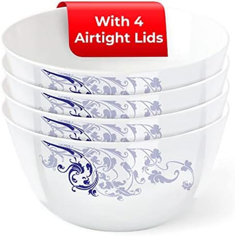 Borosil Serving Bowls for Entertaining, Set of 4, 32 OZ, Lightweight