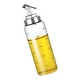 thumbnail image 1 of Borosilicate Glass Condiment Dispenser with Leak proof Lid Clear Oil Bottle Large Capacity Liquid Storage Container, 1 of 13