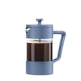 thumbnail image 1 of Borosilicate Glass French Press Coffee Maker 20oz - 5 Cup Capacity Coffee Press Single Serve Coffee Maker Stainless Steel Lid and Plunger Make Great Coffee Gifts Blue, 1 of 6