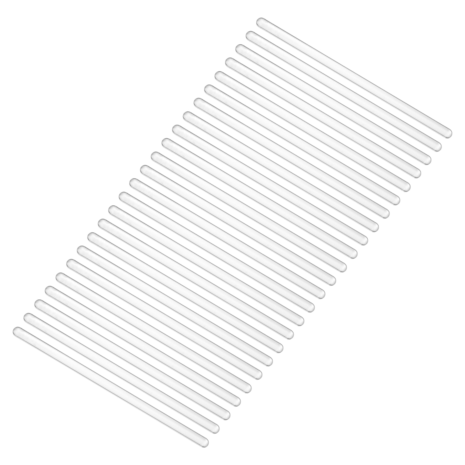 Borosilicate Glass Stick, 5.91inch 7mm Diameter Glass Stirring Rod 24Pcs