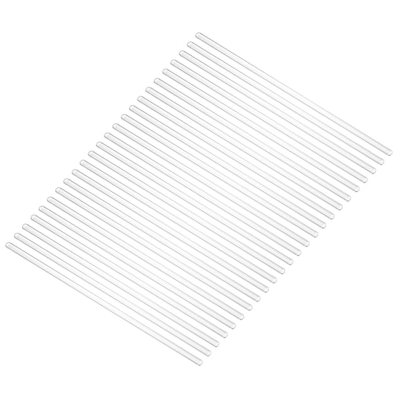 Borosilicate Glass Stick, 9.84inch 7mm Diameter Glass Stirring Rod 24Pcs