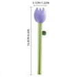 thumbnail image 1 of Borosilicate Glass Stir Spoon | Sunflower Cocktail Stirrer | Long Handle Drink Mixing Stick, 1 of 4