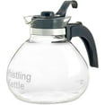Borosilicate Glass Stove Top Whistling Tea Kettle 12 Cup/48oz