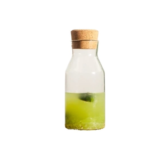 Borosilicate Water Pitcher Cold Brewed Tea Glass Bottle With Cork Jar Fruit Wine Storage Container 800ml/1200ml