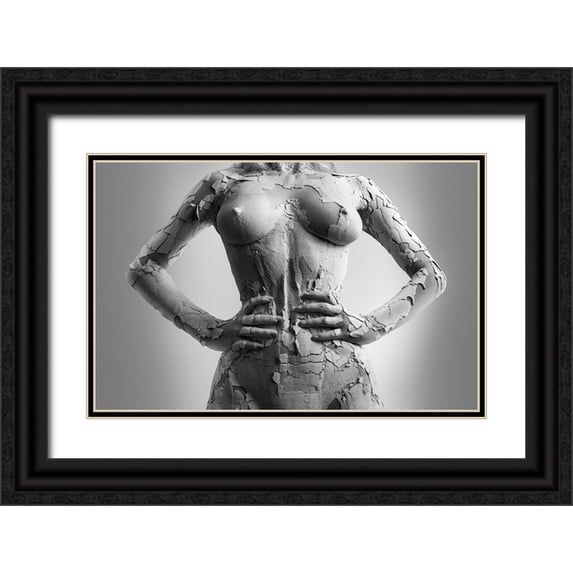 Borovskikh, Denis 18x13 Black Ornate Wood Framed with Double Matting Museum Art Print Titled - Cocoon