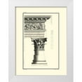 thumbnail image 1 of Borra, Giovanni 25x32 White Modern Wood Framed Museum Art Print Titled - B and W Column and Cornice IV, 1 of 4