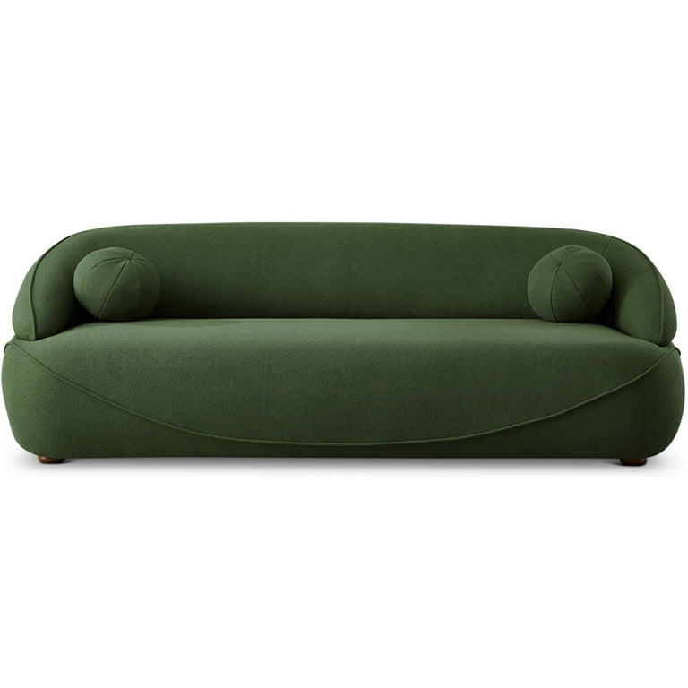 Borsan Modern Luxury Japandi Style Boucle Fabric Curvy Sofa
