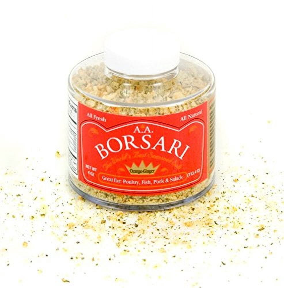 Borsari Orange Ginger Seasoning, All Natural Seasoned Salt, Gluten Free