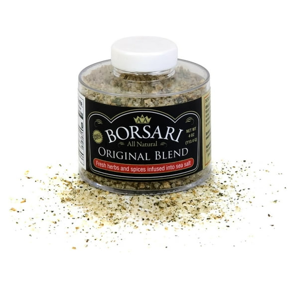 Borsari Original Seasoning Salt IRF13 - Seasoned Salt Blend - Gourmet Seasonings With Herbs and Spices - All Natural Seasoning Blend for Cooking (Original 4 oz, Pack of 1)