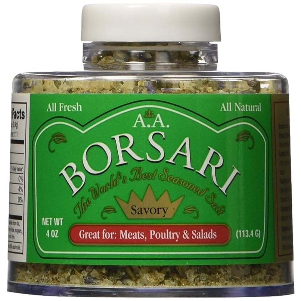Borsari Savory Seasoned Salt Blend Gourmet Sea Salt With Fresh Herbs and Spices Gluten Free