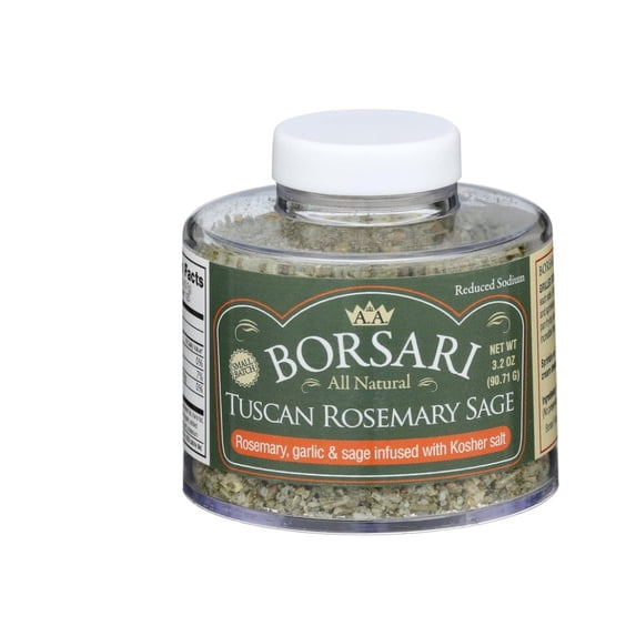 Borsari Tuscan Rosemary Sage Seasoning Salt, 3.2 Oz - Pack Of 3
