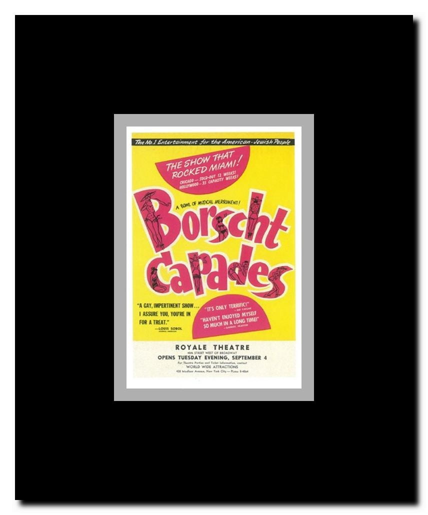 Borscht Capades (Broadway) Framed Movie Poster