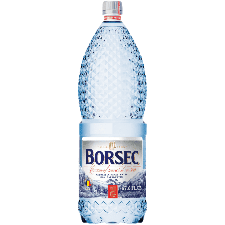 Borsec Natural Mineral Water Not Carbonated 6 Count, 2 Liters Each