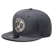 Borussia Dortmund Fi Collection Platinum Snapback Hat - Heathered Gray - OSFA