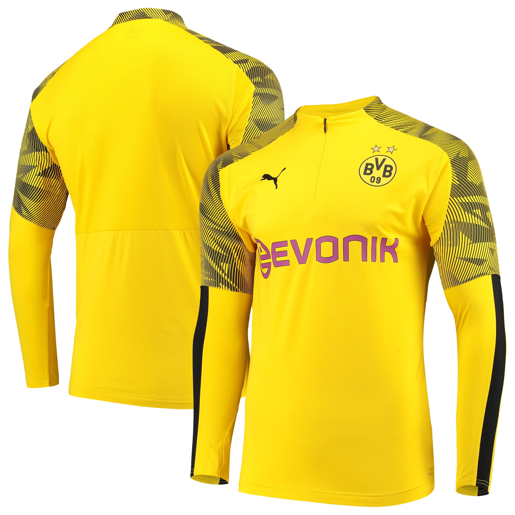 755764-01] Mens Puma BVB 1/4 Zip Training Top With Evonik