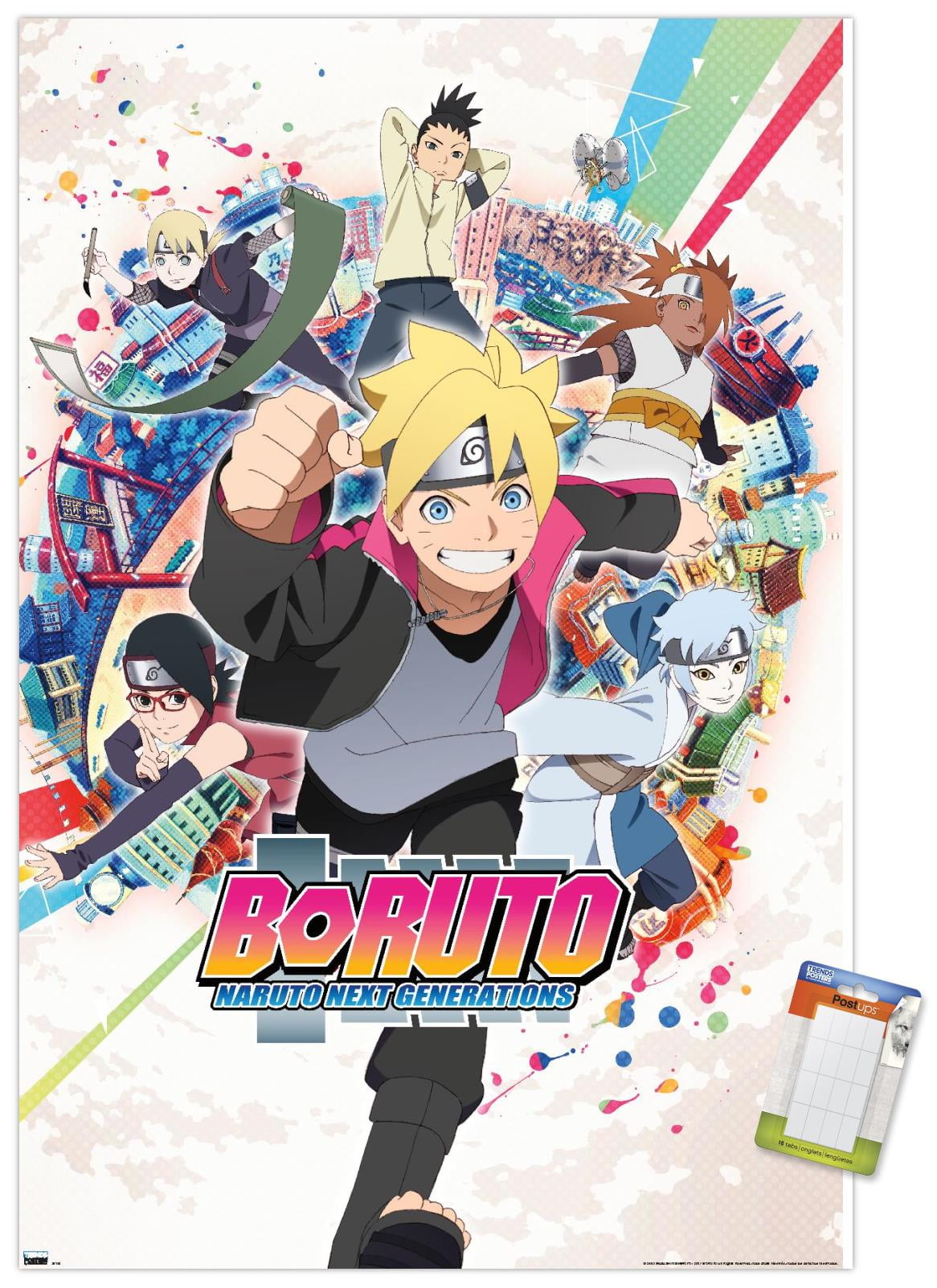 Boruto: Naruto Next Generations - Key Art Wall Poster with Magnetic Frame,  22.375 x 34 