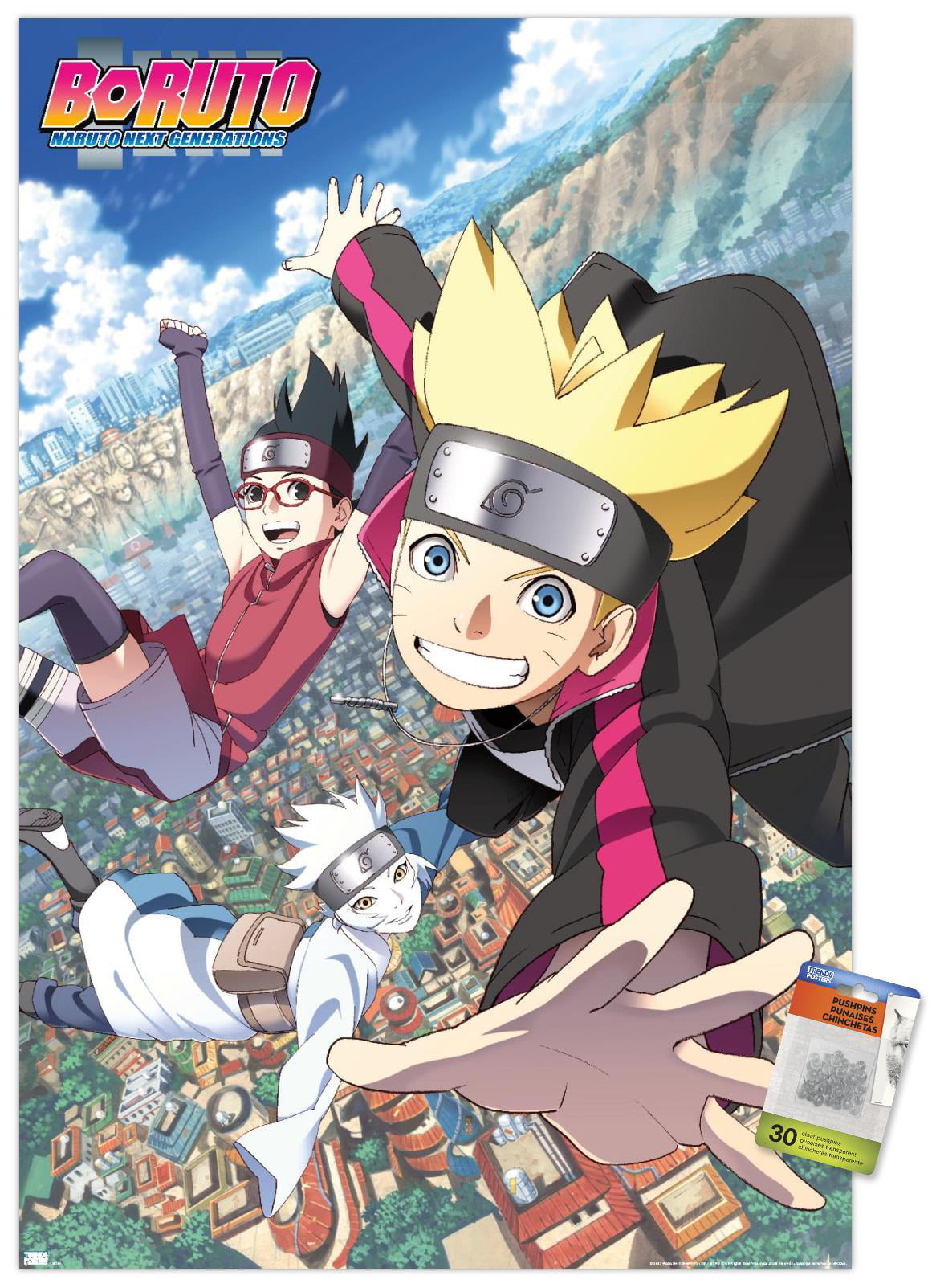 Boruto: Naruto Next Generations - Falling Wall Poster, 22.375
