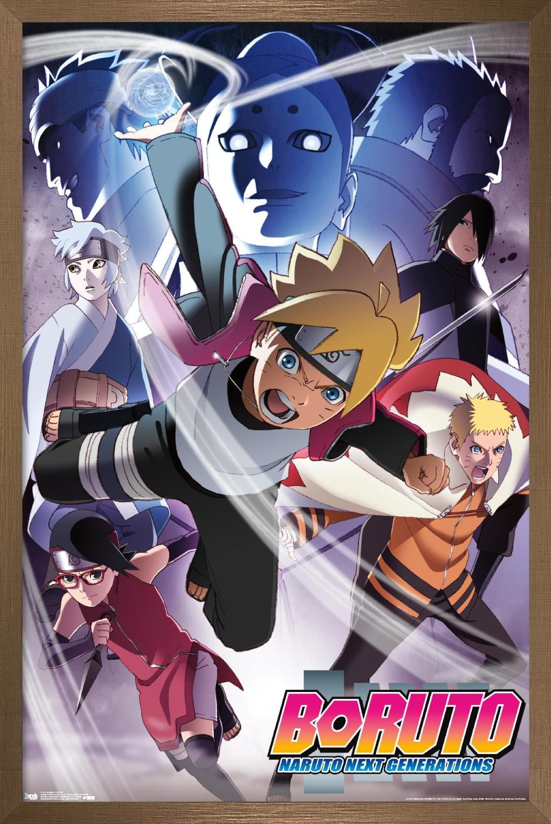 Boruto: Naruto Next Generations - Key Art Wall Poster, 22.375 x 34,  Framed 