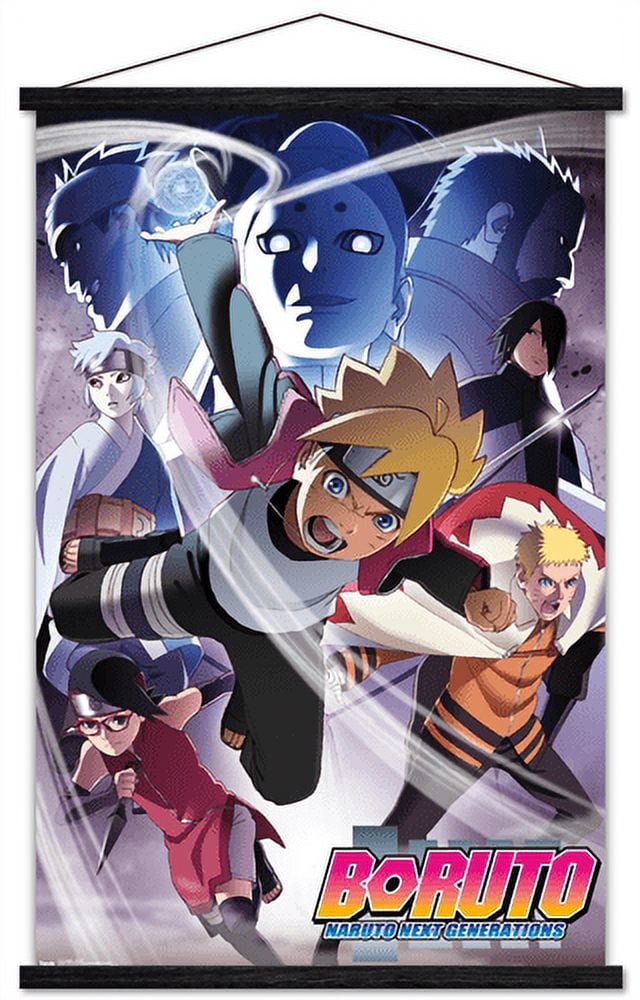 Boruto: Naruto Next Generations - Key Art Wall Poster with Magnetic Frame,  22.375 x 34 