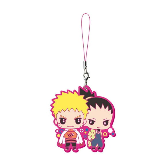 Boruto: Naruto Next Generations Rubber Mascots Naruto & Shikamaru Trading Strap