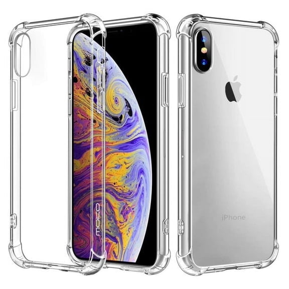 Borz Compatible with iPhone 13 Case Clear Case, Clear Slim Protective Phone Cover Designed Transparent Anti-Scratch Shock Absorption TPU Bumper, Crystal Clear