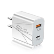 Borz USB C Wall Charger Block, 20W Fast Charging