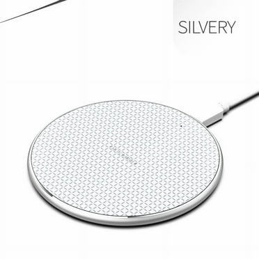Borz Wireless Charger, Fast Wireless Charging Pad 15W Max Compatible with iPhone 12/SE/11/XS/XR/X/8/Galaxy S21/S20/S10/S9, Note 20/10/9