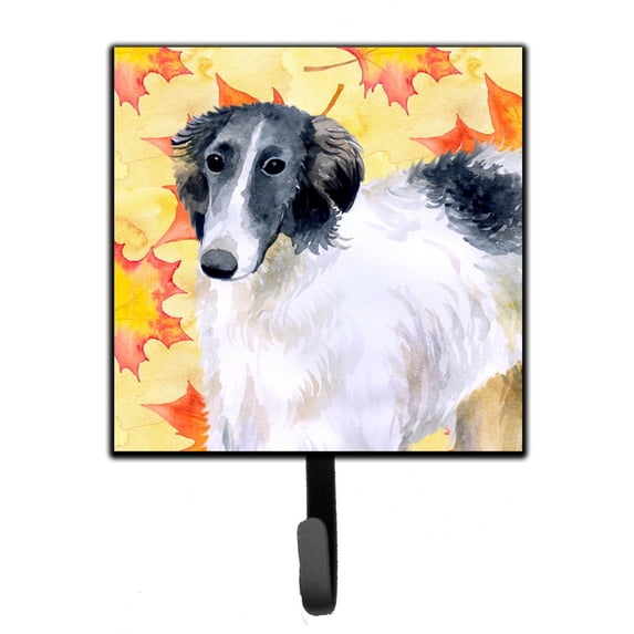 Borzoi Fall Leash or Key Holder Yellow
