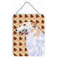 thumbnail image 1 of Borzoi Fall Leaves Portrait Aluminium Metal Wall Or Door Hanging Prints - 12 x 16 in., 1 of 1