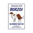thumbnail image 1 of Borzoi Novelty Sign | Indoor/Outdoor | Funny Home Décor for Garages, Living Rooms, Bedroom, Offices | SignMission Dog Gift Dogs Groomer Gag Gift Breeder Pet Animal Puppy Sign Wall, 1 of 4