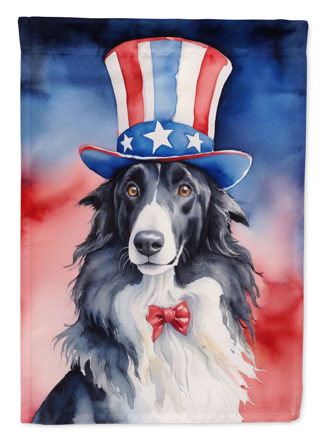 Borzoi Patriotic Garden Flag 11.25 in x 15.5 in