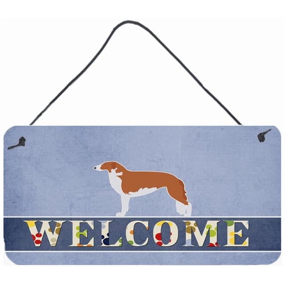 Borzoi Russian Greyhound Welcome Wall or Door Hanging Prints