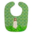 thumbnail image 1 of Borzoi Shamrocks Baby Bib, 1 of 1