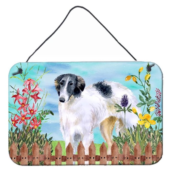 Borzoi Spring Wall or Door Hanging Prints, 8 x 12 in.