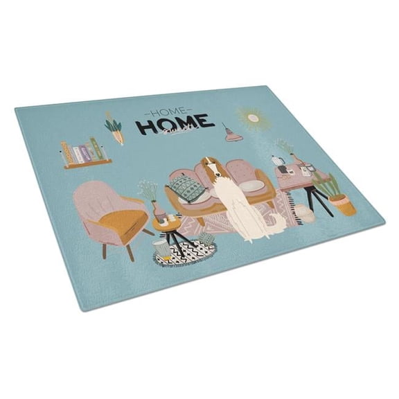 Borzoi Sweet Home Glass Cutting Board - Large