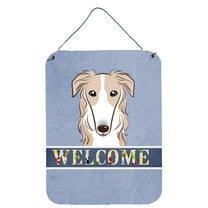 Borzoi Welcome Wall or Door Hanging Prints