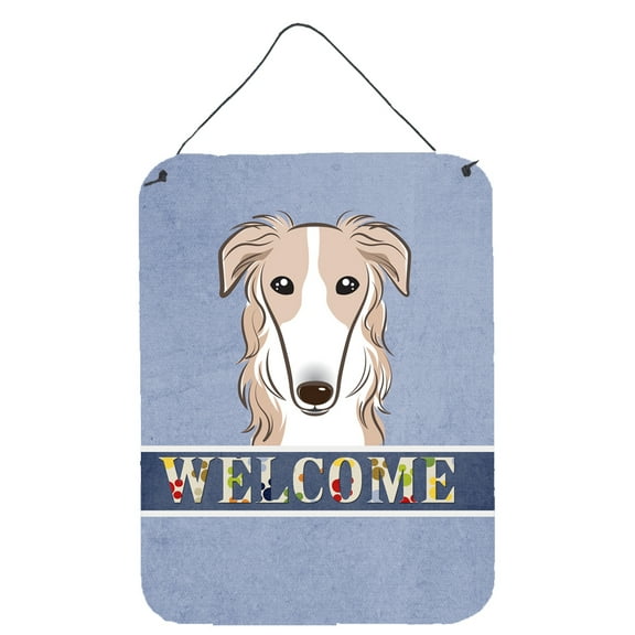 Borzoi Welcome Wall or Door Hanging Prints