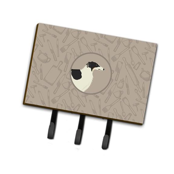 Borzoi in the Kitchen Leash or Key Holder