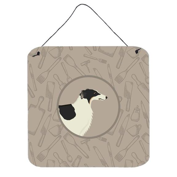 Borzoi in the Kitchen Wall or Door Hanging Prints